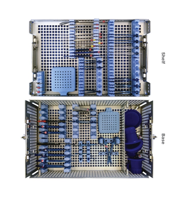 InstruSafe® Custom Configured Cornea Tray Example