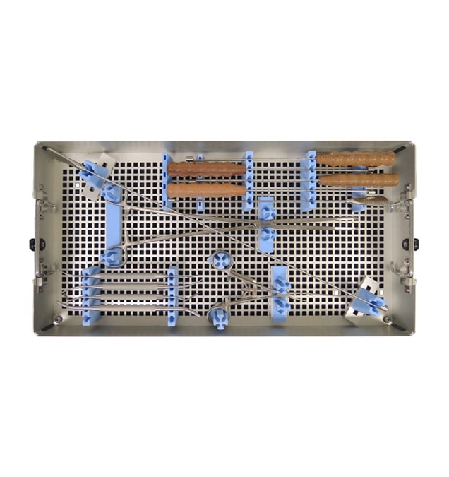InstruSafe® Custom Configured Tendon Stripper Tray Example