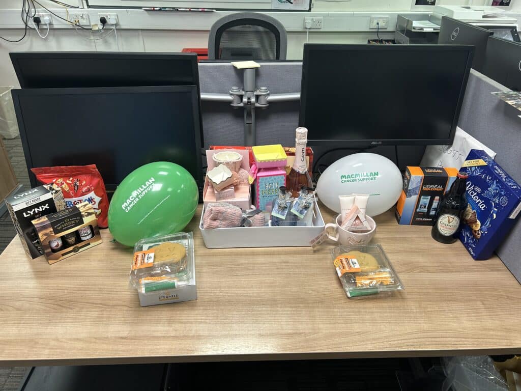 macmillan coffee morning at Innovia Medical
